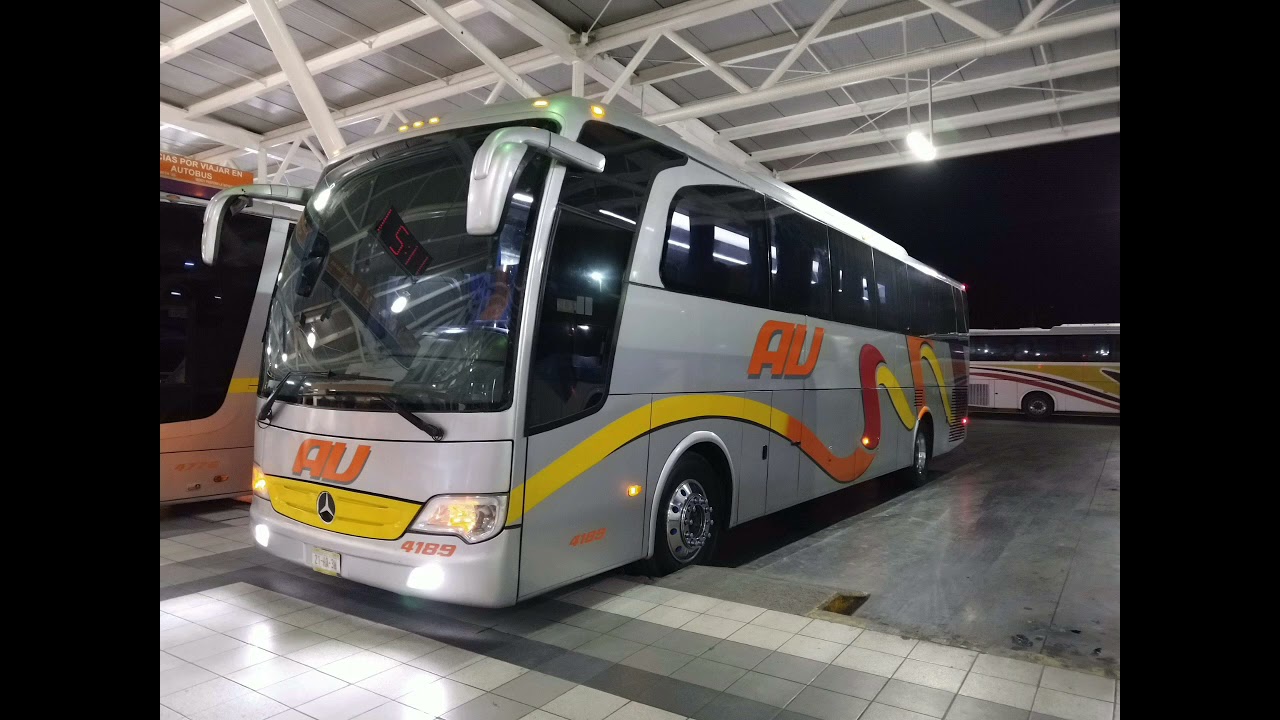ANUNCIO DE SALIDA AU 4189 DIRECTO ECONÓMICO EN TERMINAL AU TEHUACAN, PUEBLA