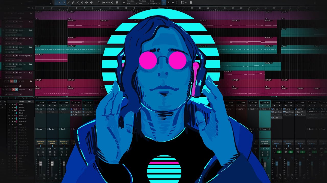 Synthwave in Studio One with Stock Instruments | Weekly Challenge #9