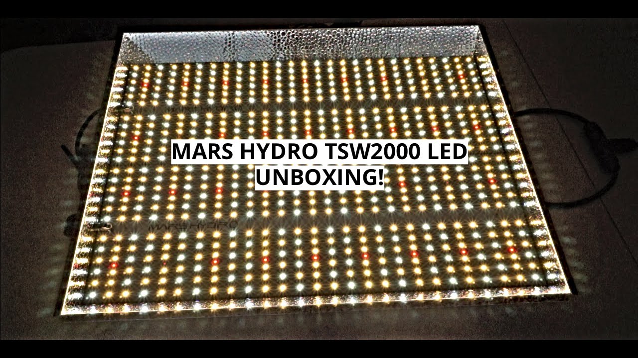 Unboxing the MARS HYDRO TSW2000 LED Grow Light!