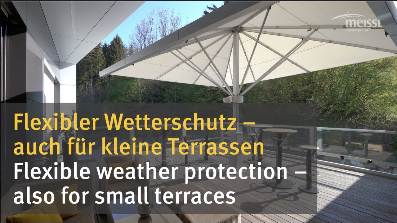 Flexibler Wetterschutz &ndash; auch f&uuml;r kleine Terrassen