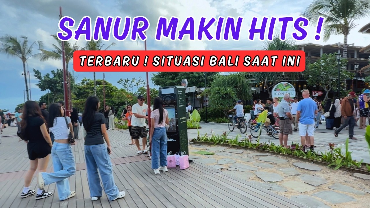 PANTAI SANUR DAN ICON MALL BALI, TEMPAT LIBRUAN KELUARGA | POV LIVING IN BALI