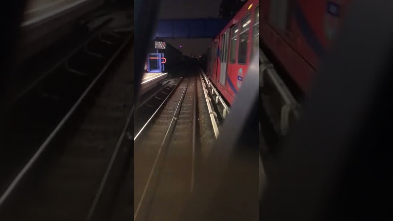 Full journey on the DLR from Stratford to Canary Wharf via Poplar part 1 of 3