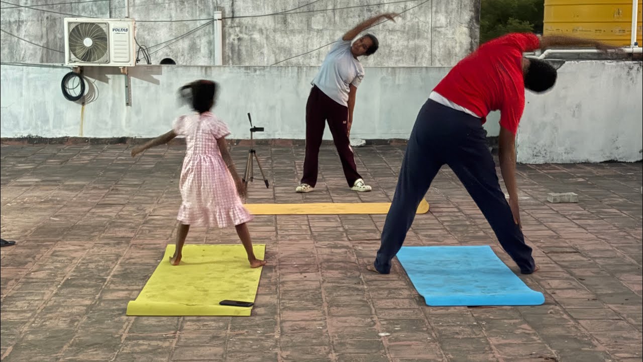 Yoga with Karan chair yoga to release stiffness and to improve flexibility