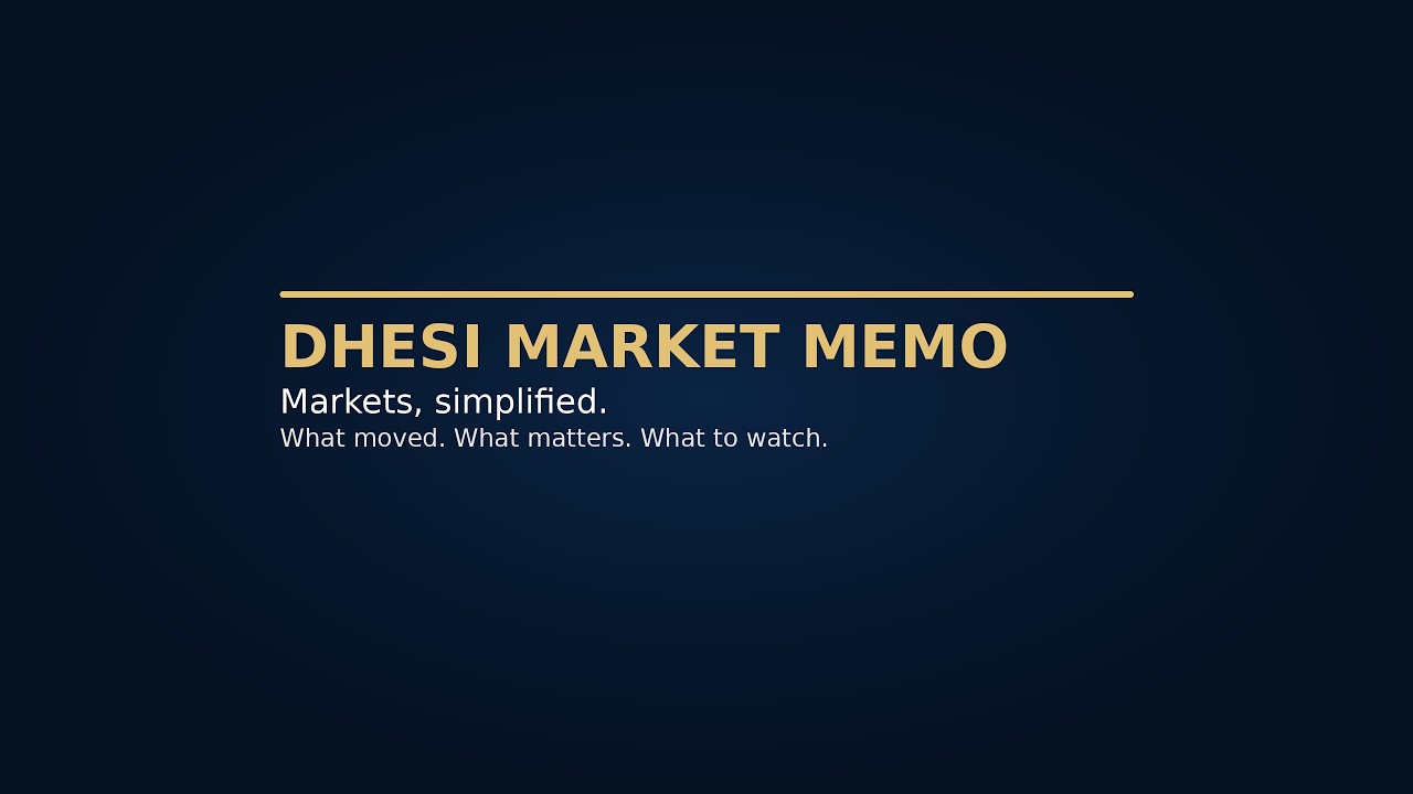 The Rate Cut Debate Gets Real — Week Ahead Markets Briefing | Dhesi Market Memo