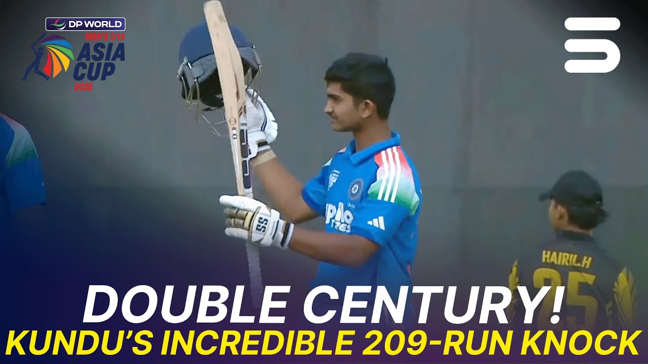 A Kundu’s Incredible 209-Run Knock | IND U-19 vs MAL U-19 | Match 9 | Asia Cup Men's U-19 | ZI1U