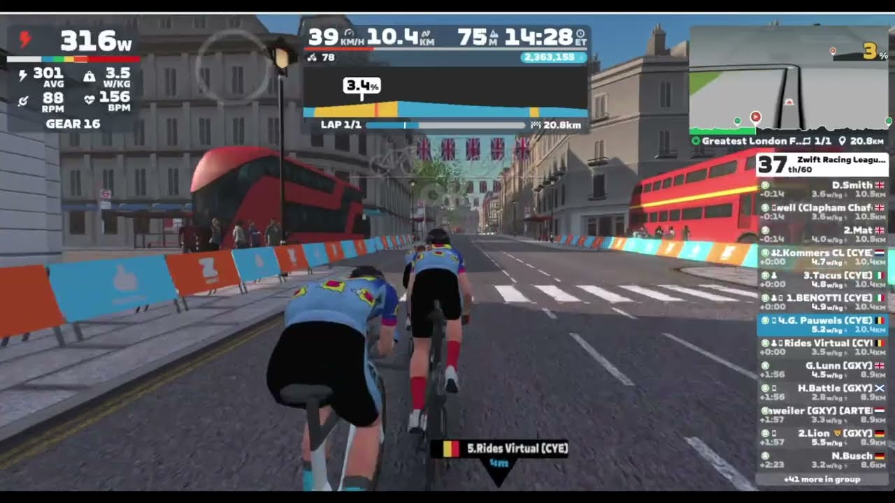 ZRL 25 26   Round 2 race 1   TTT Greatest London Flat