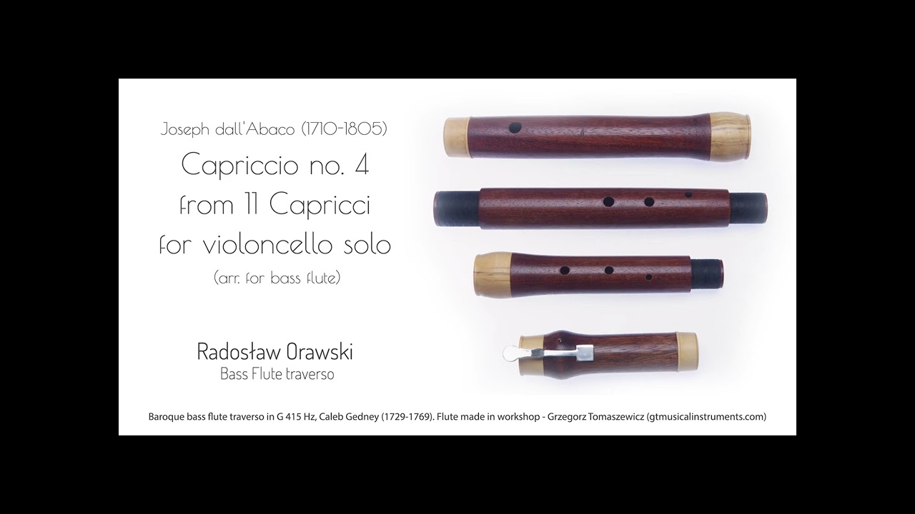 Baroque bass flute traverso in G - Capriccio