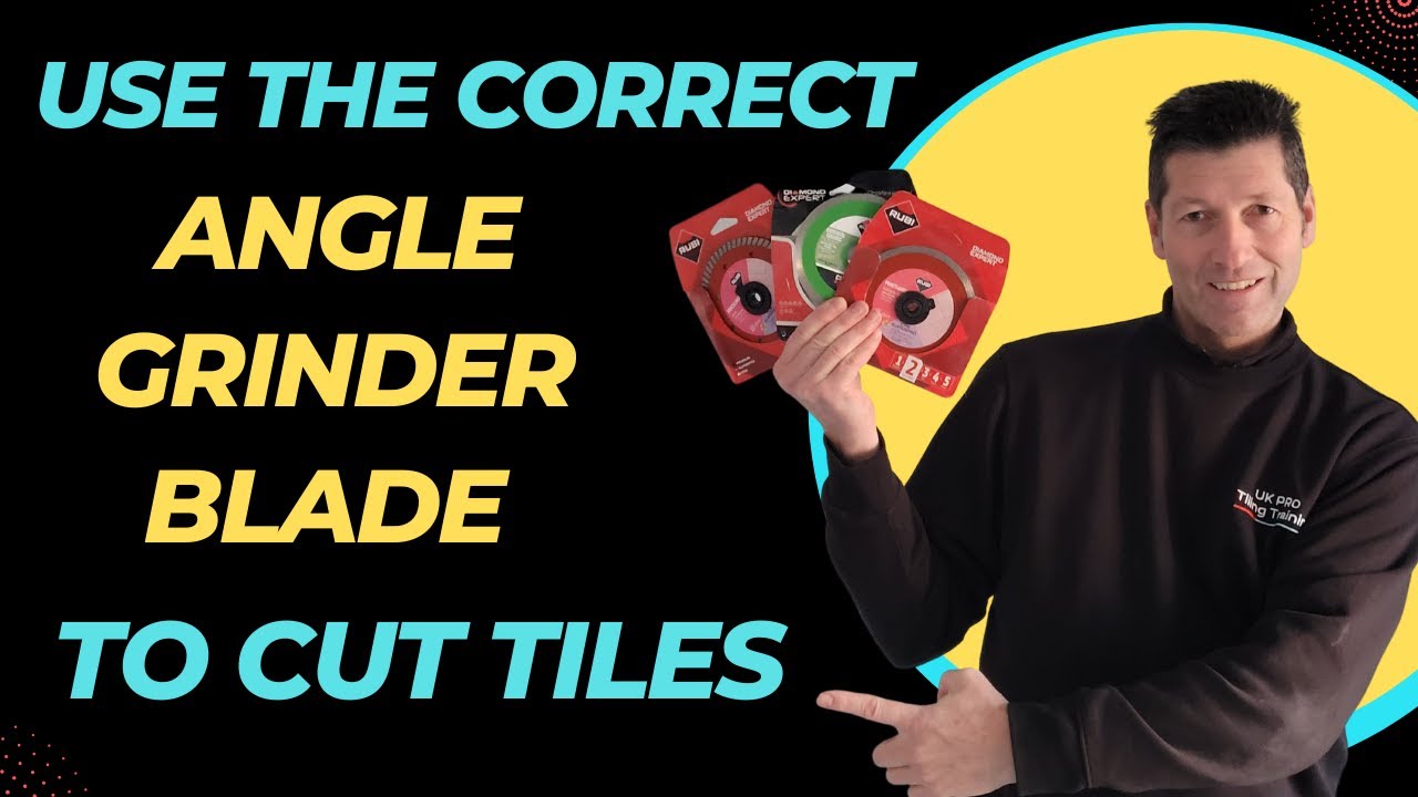 Use the correct grinder blade when cutting tiles, Stop chipping tiles