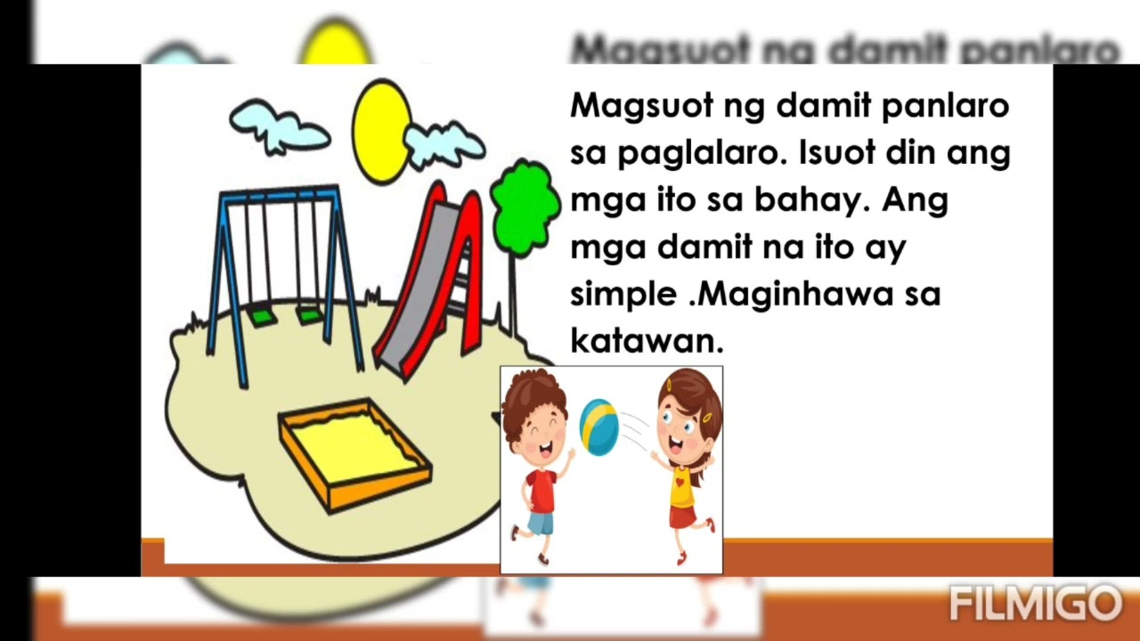 Health: Angkop na Kasuotan