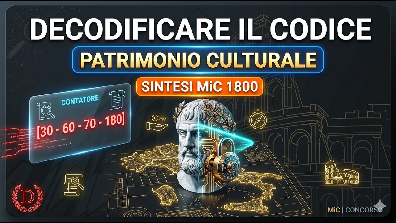 Patrimonio Culturale per Concorsi: Decodificare il Codice dei Beni Culturali