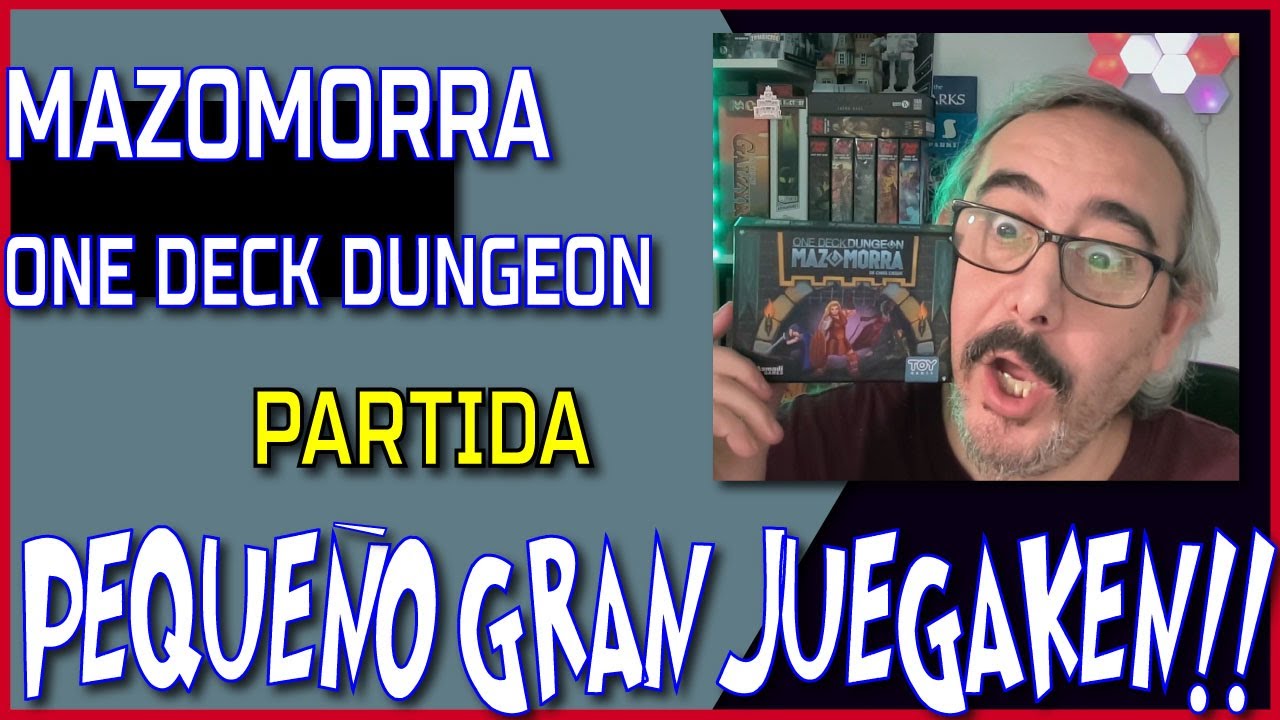 ⚔️ MAZOMORRA ONE DECK DUNGEON ⚔️ PARTIDA en SOLITARIO 2024