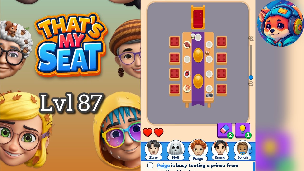 That’s My Seat – Level 87 Walkthrough & Answer | Mobile Logic Puzzle Game 