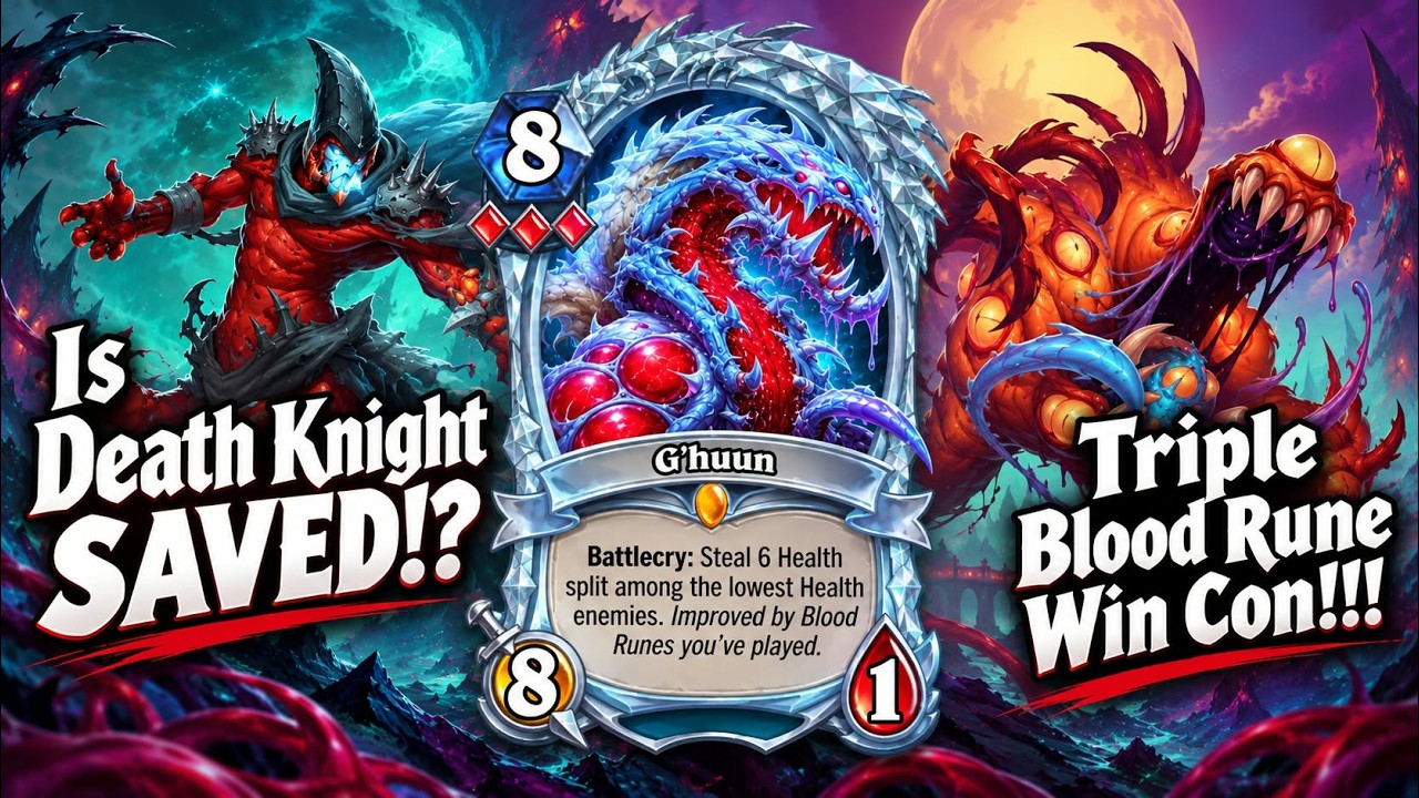 Blood Death Knight | G'huun | Ranked Standard Hearthstone | Triple Rune Legendary! | Black Empire