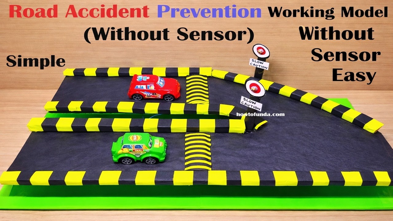 road accident prevention project working model science project for exhibition - simple | howtofunda