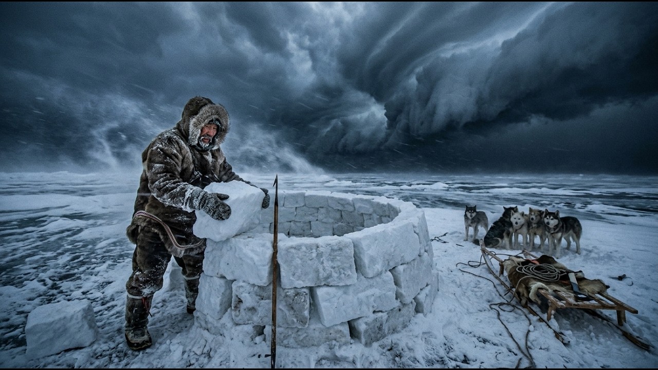 How Inuit Built Igloos to Survive -40°C Arctic Winters.