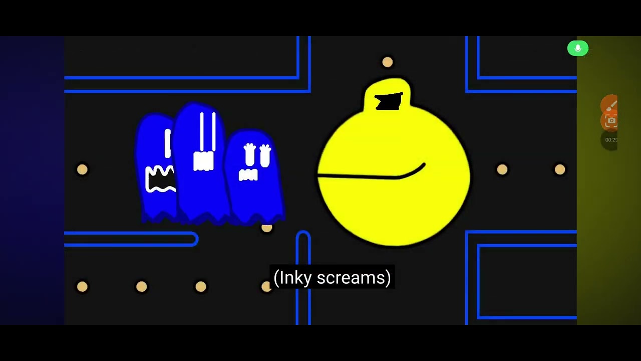 Pacman eats the Ghosts But music Mario 85#luigi#mario#supermariobros#flipaclip#pacman