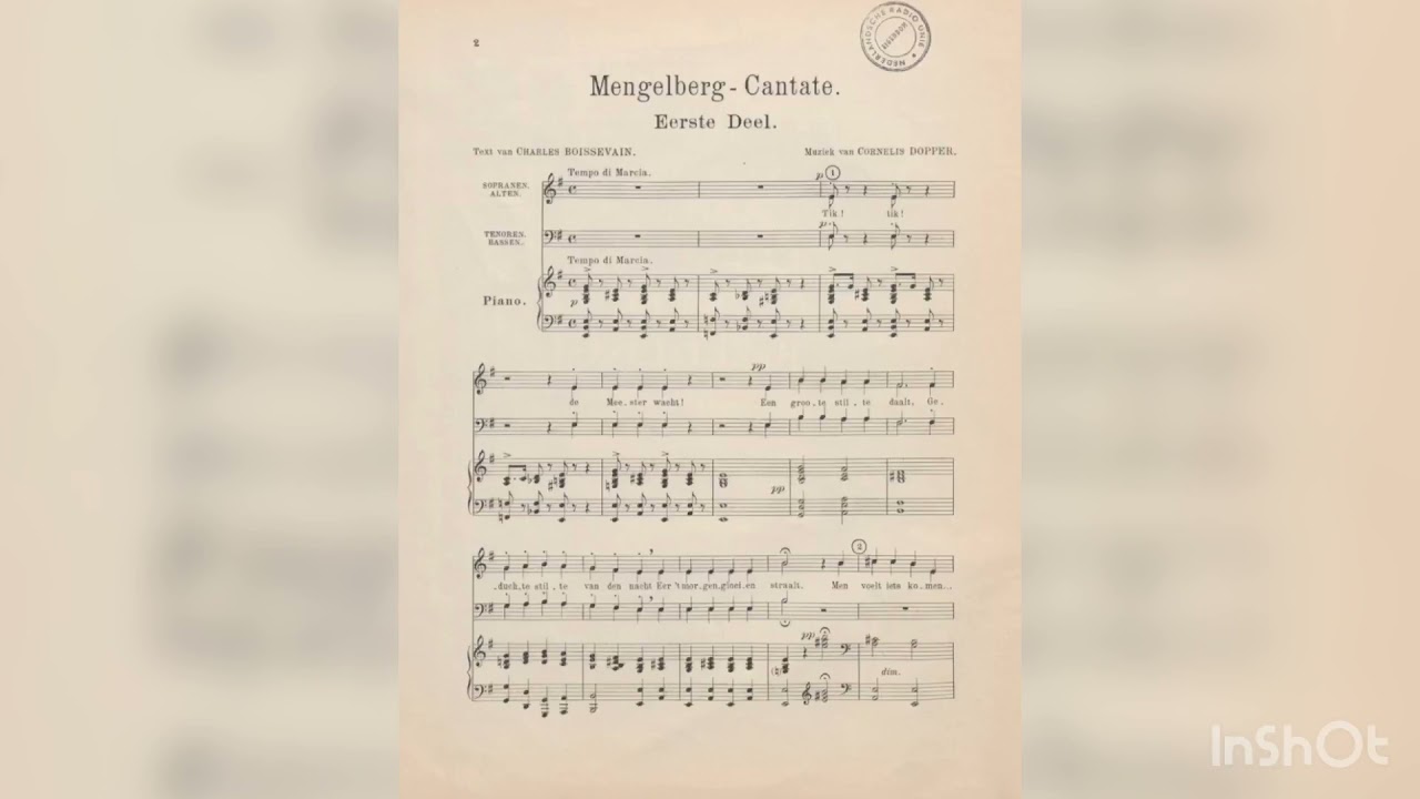 Cornelis Dopper - Mengelberg Cantate (Demo)