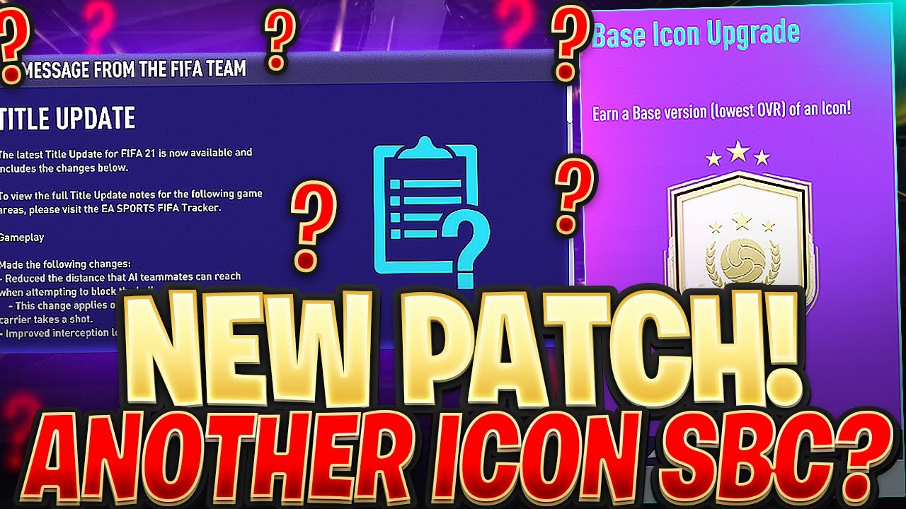 ANOTHER BASE ICON SBC & AI PATCH?! FIFA 21 Ultimate Team