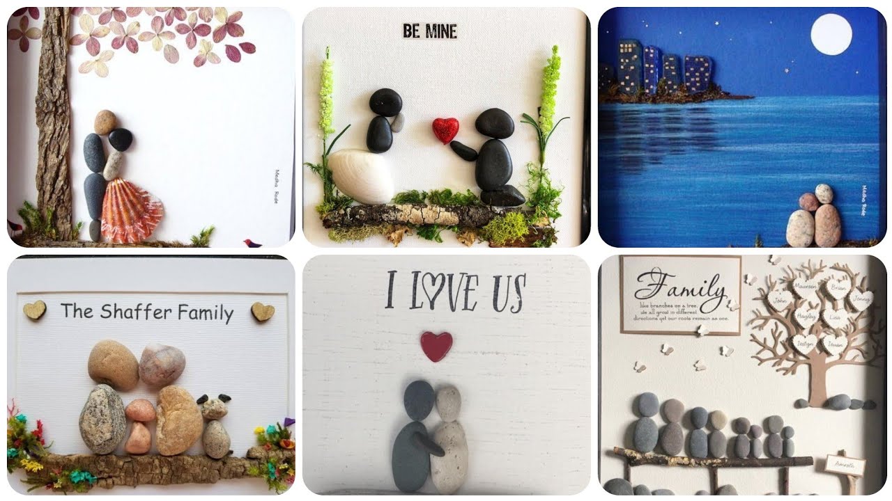DIY 100 pebble art ideas for family.