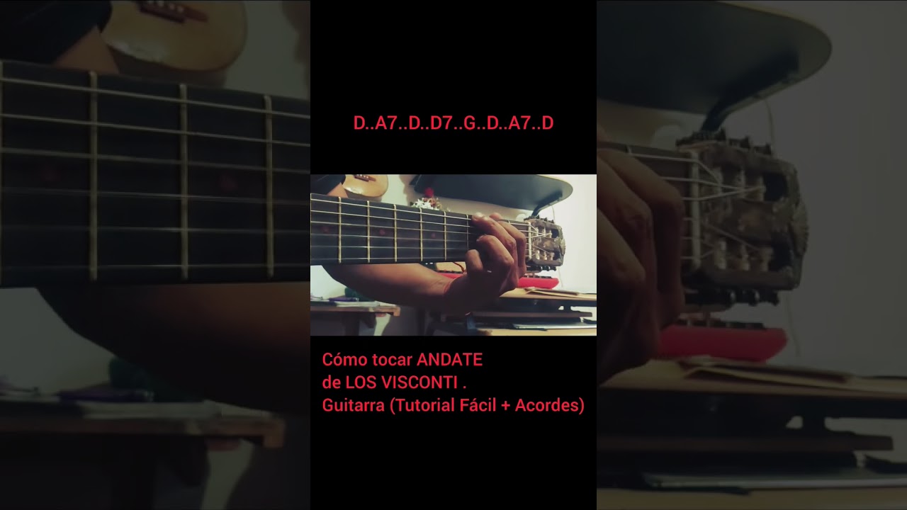 Cómo tocar ÁNDATE de Los Visconti en GUITARRA (Tutorial🎸)