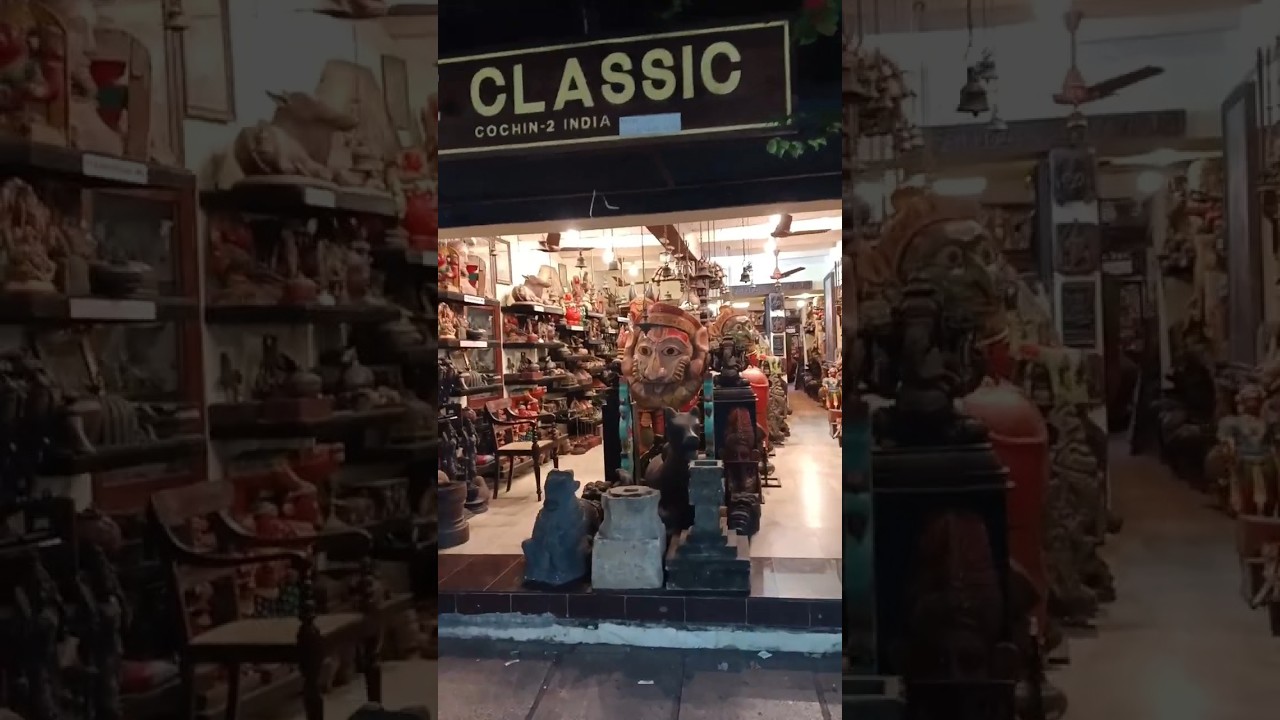 Jew Town &hearts;️Fort kochi kerala special Antique shops nd handicrafts tourist attraction  #shorts