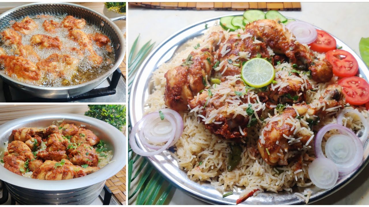 آپ کی سوچ سے بھی زیادہ آسان اور مزیدار ہے یہ ریسپی dawat special fried chicken  with aroma rice