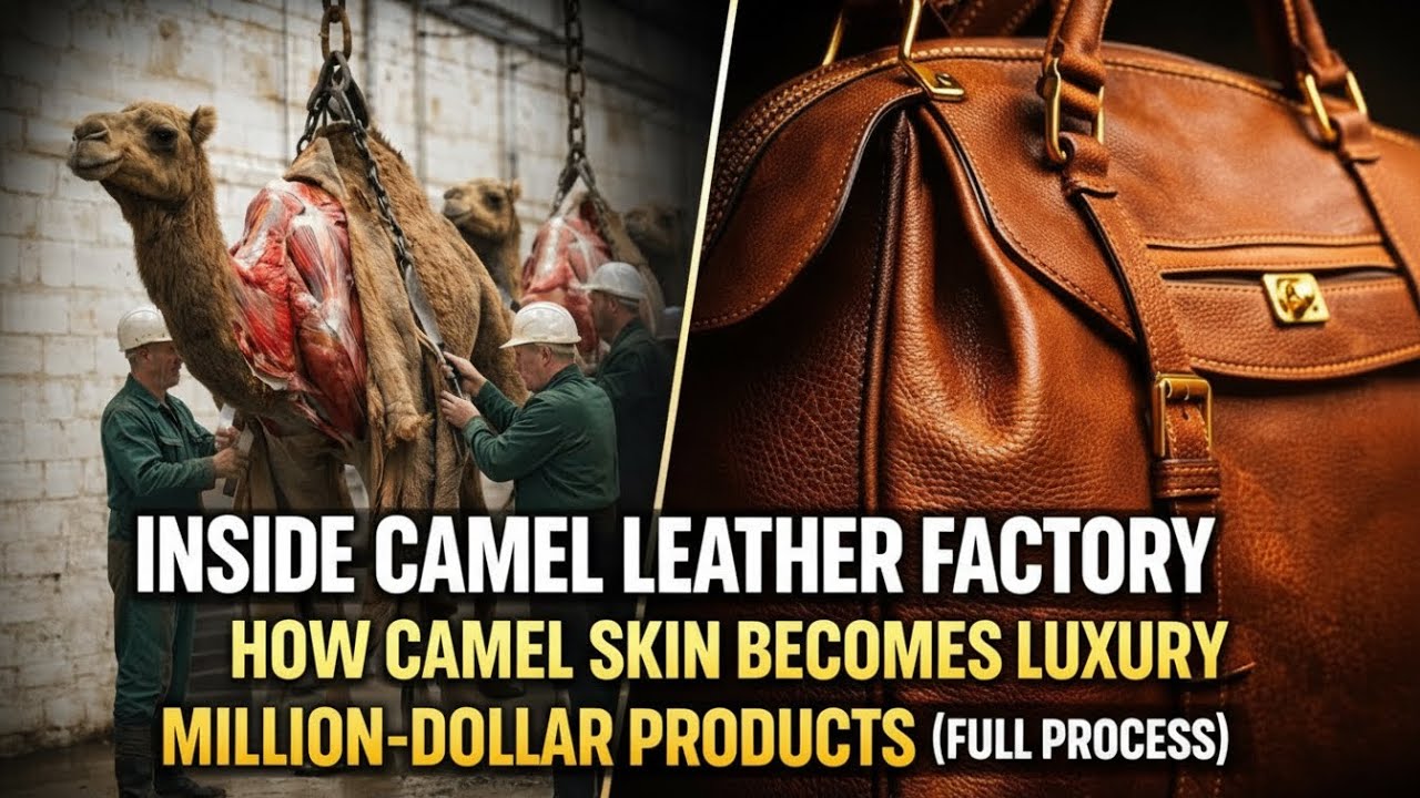 Inside Camel Leather Factory | How Camel Skin Becomes Luxury Million-Dollar Products (Full Process)