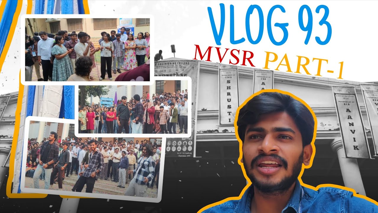 Technical fest in MVSR 🎉 | Flashmob dance ✨ | VLOG-93 PART-1