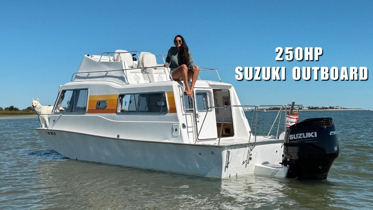 Наконец-то SeaCamper получил свой новый подвесной мотор Suzuki (ПЕРВЫЕ МОРСКИЕ ИСПЫТАНИЯ) ЭПИЗОД 16