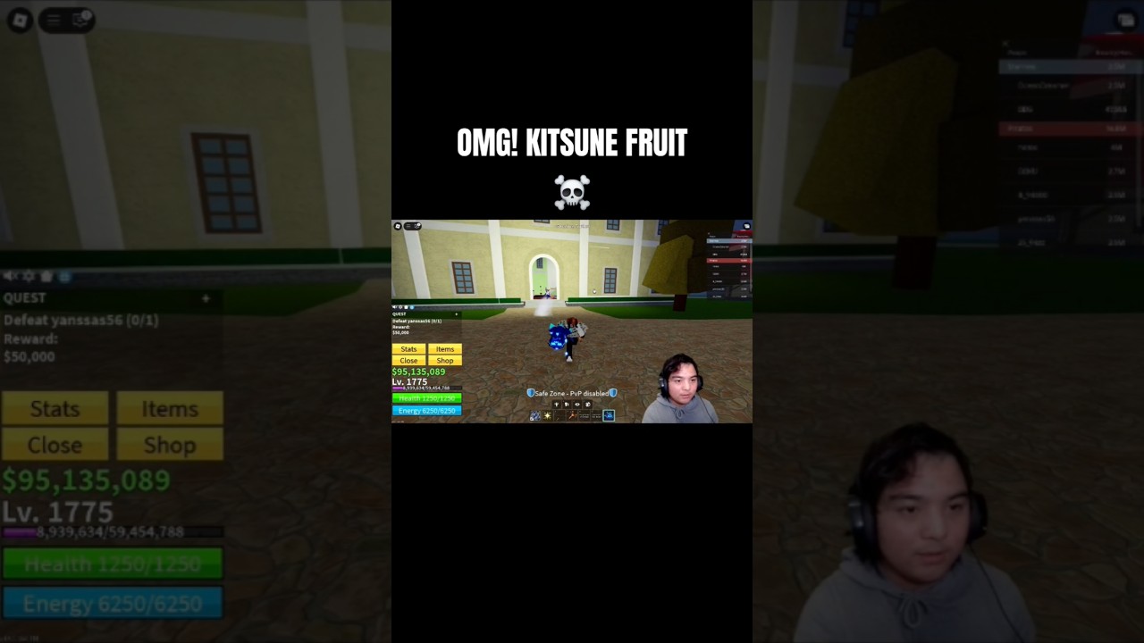 Бро думал, что поймал меня!.. ☠️ + Самое безумное комбо с одним выстрелом! #bloxfruits #roblox #j...