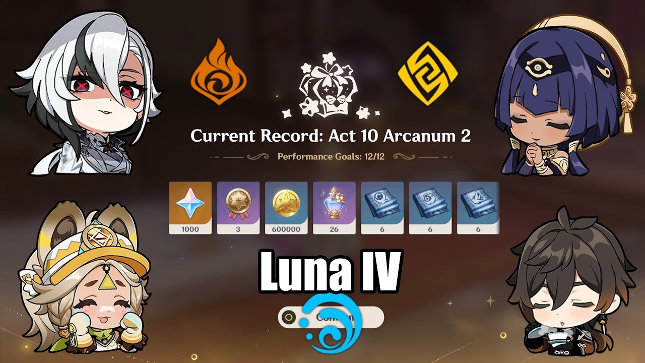Imaginarium Theater Luna IV | Lunar Mode, 12 Stella | Genshin Impact