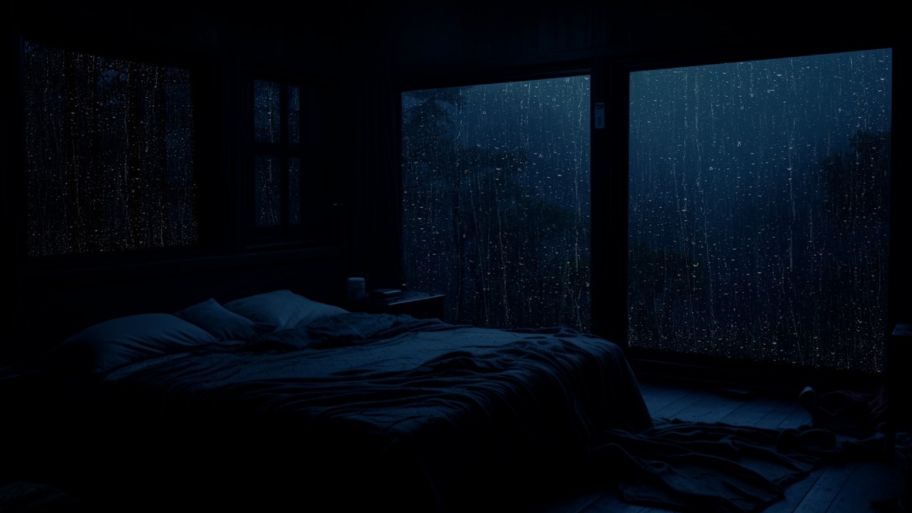 Peaceful Night Rain for Restful Sleep | Natural Rain Sounds to Help You Relax and Drift Off Fast