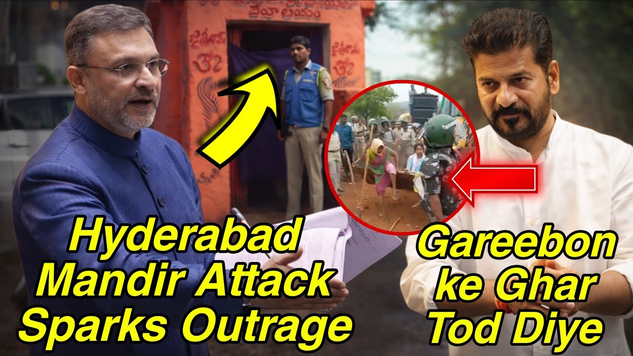 Hyderabad Mandir Par Hamla Moorti Todi Gayi Police Action, Khammam Mein Gareebon Ke Ghar Giraye Gaye