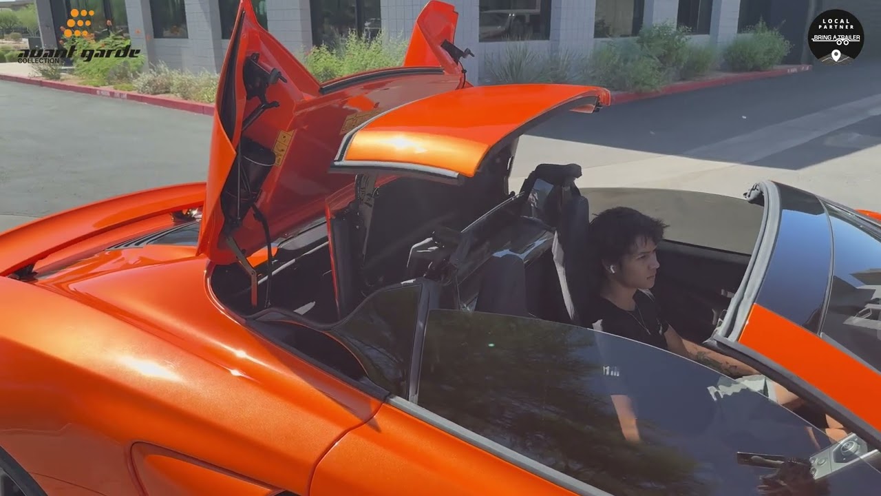 17k-Mile 2015 McLaren 650S Spider Top Operation