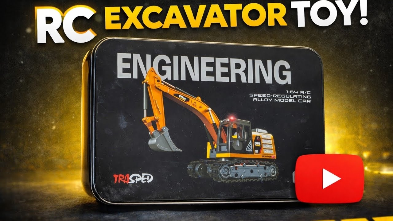 MINI RC EXCAVATOR 1:64 TOY|RC CONSTRUCTION MACHINE 