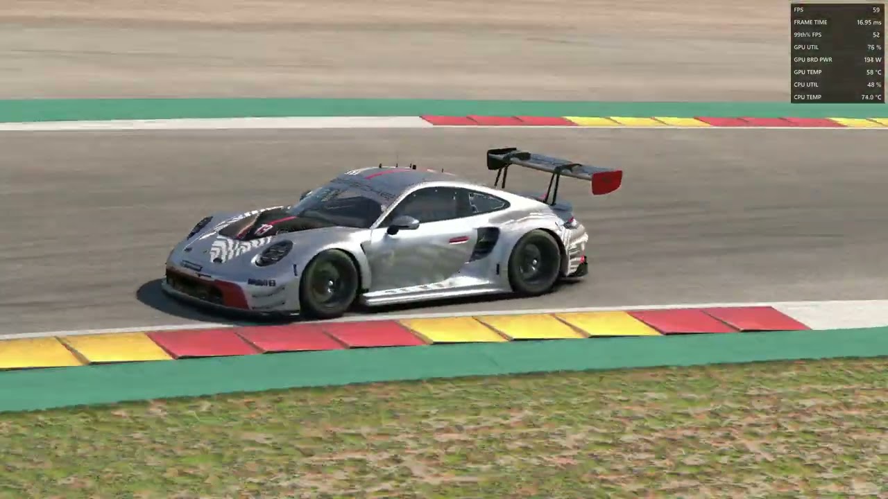Iracing Porsche GT3 R  P6 Aragon Top Split