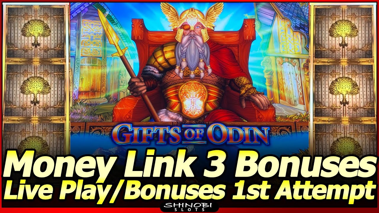 Money Link Riches of Odin Slot Machine - Live Play and 3 Bonuses in my First Attempt