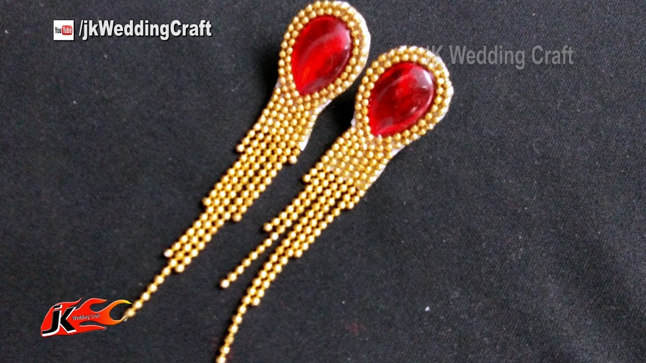 How to make Earrings at Home | JK Wedding Craft 126