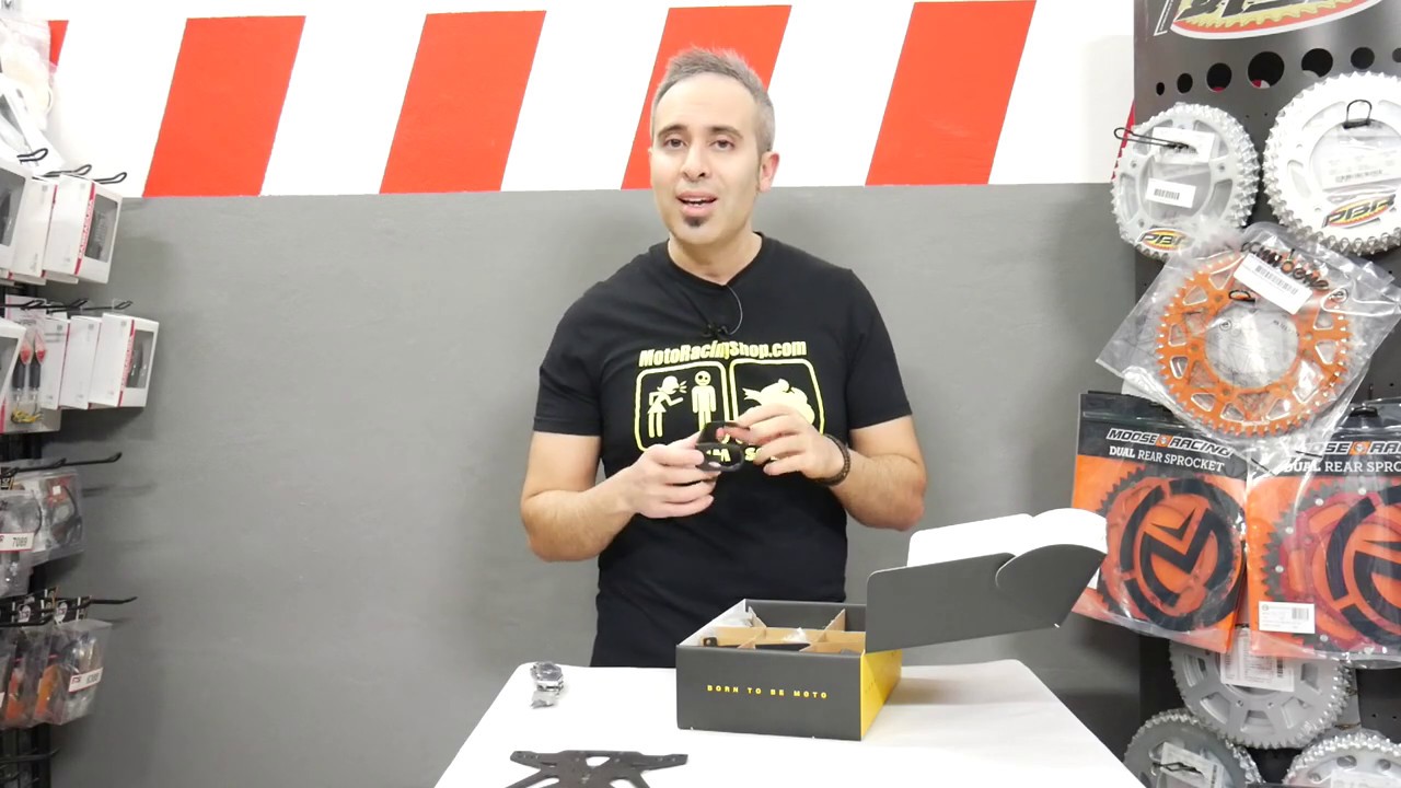 Unboxing kit portatarga regolabile Lightech - MotoRacingShop.com