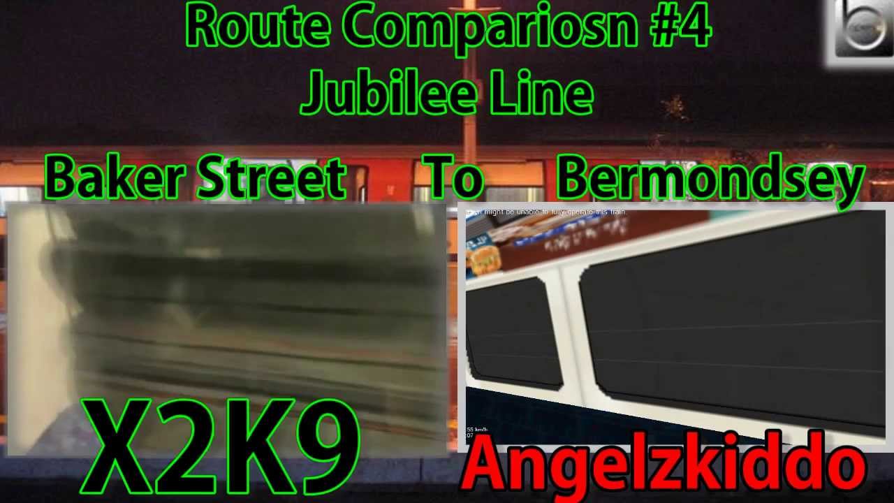 OpenBve: Jubilee Line Route Comparison Baker Street To Bermondsey