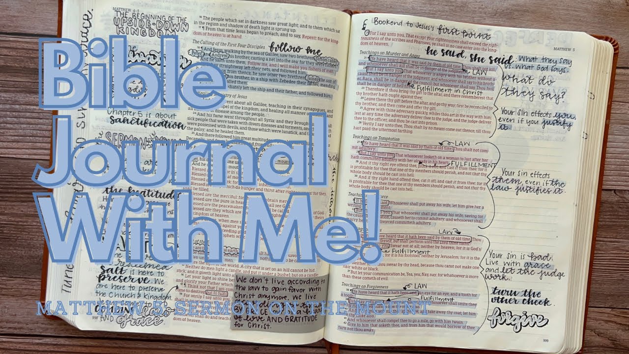 BIBLE JOURNAL WITH ME | Matthew 5: The Sermon on the Mount