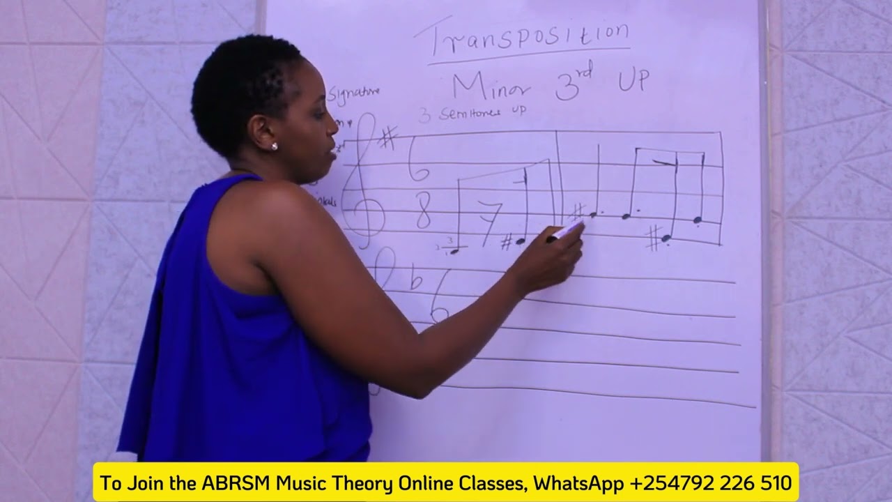 How to Transpose a Minor 3rd Higher | ABRSM Grade 5 Music Theory Transposition
