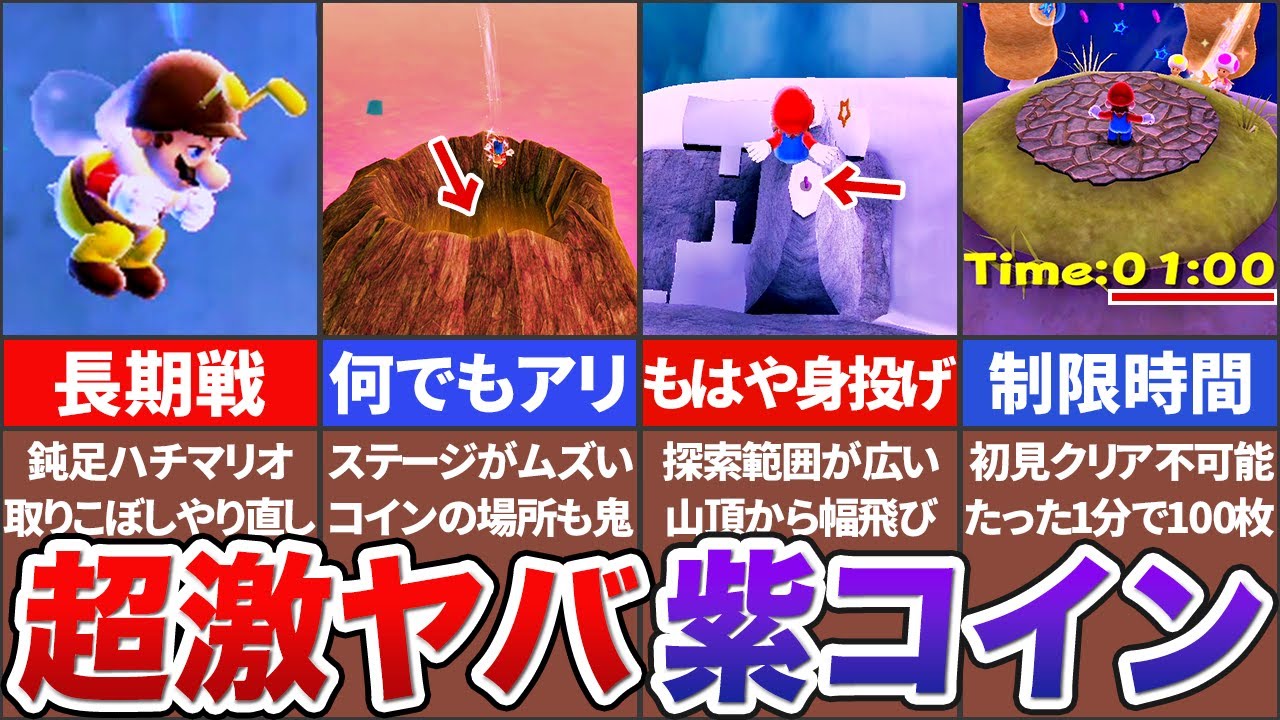 【ギャラクシー】鬼畜すぎたパープルコイン集めステージTOP9【ゆっくり解説】