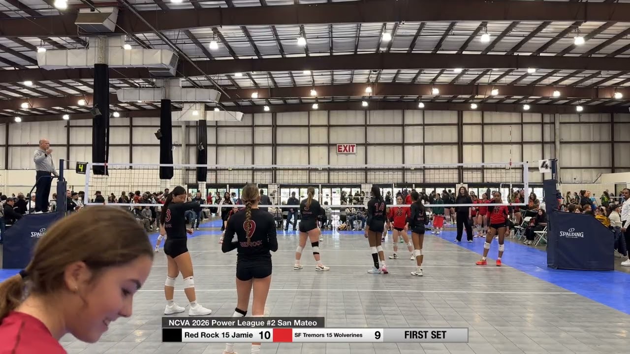Red Rock 15 Jamie vs SF Tremors 15 Wolverines NCVA 2026 Power League #2 San Mateo