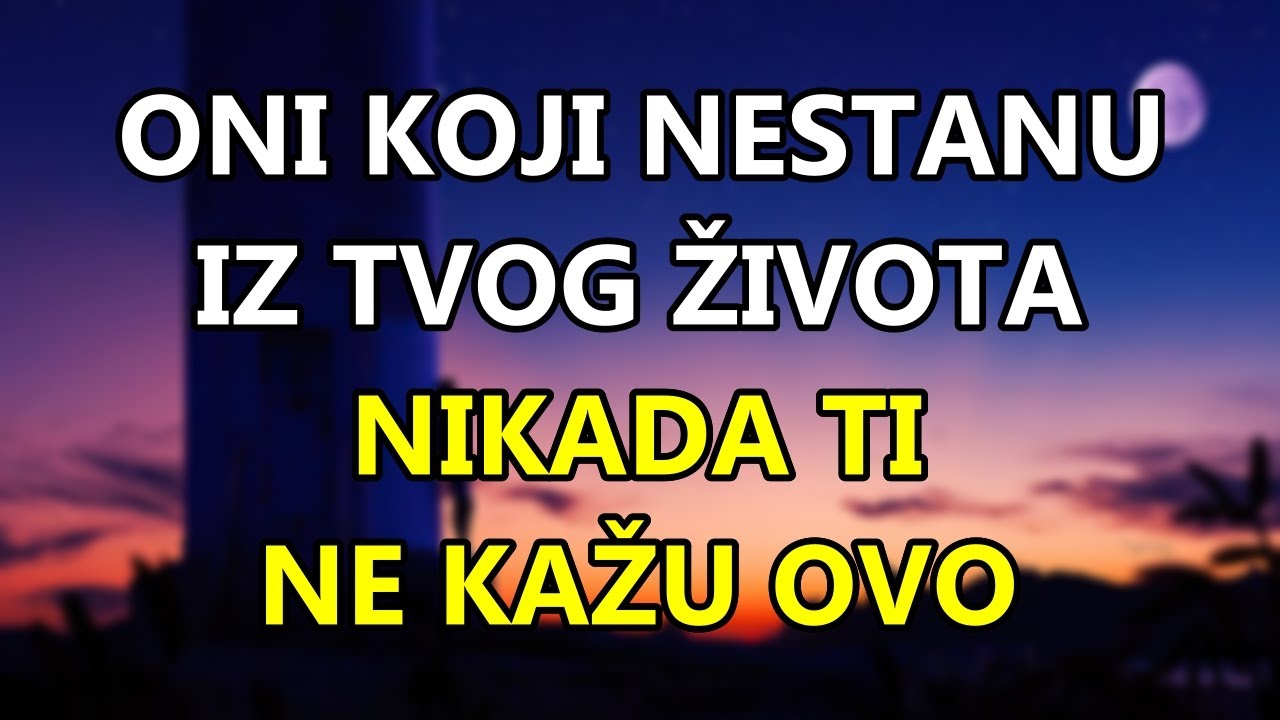Kada Ljudi Počnu Izlaziti Iz Tvog Života I Prijatelji Prestanu Biti Bliski, To Znači Da Ti…