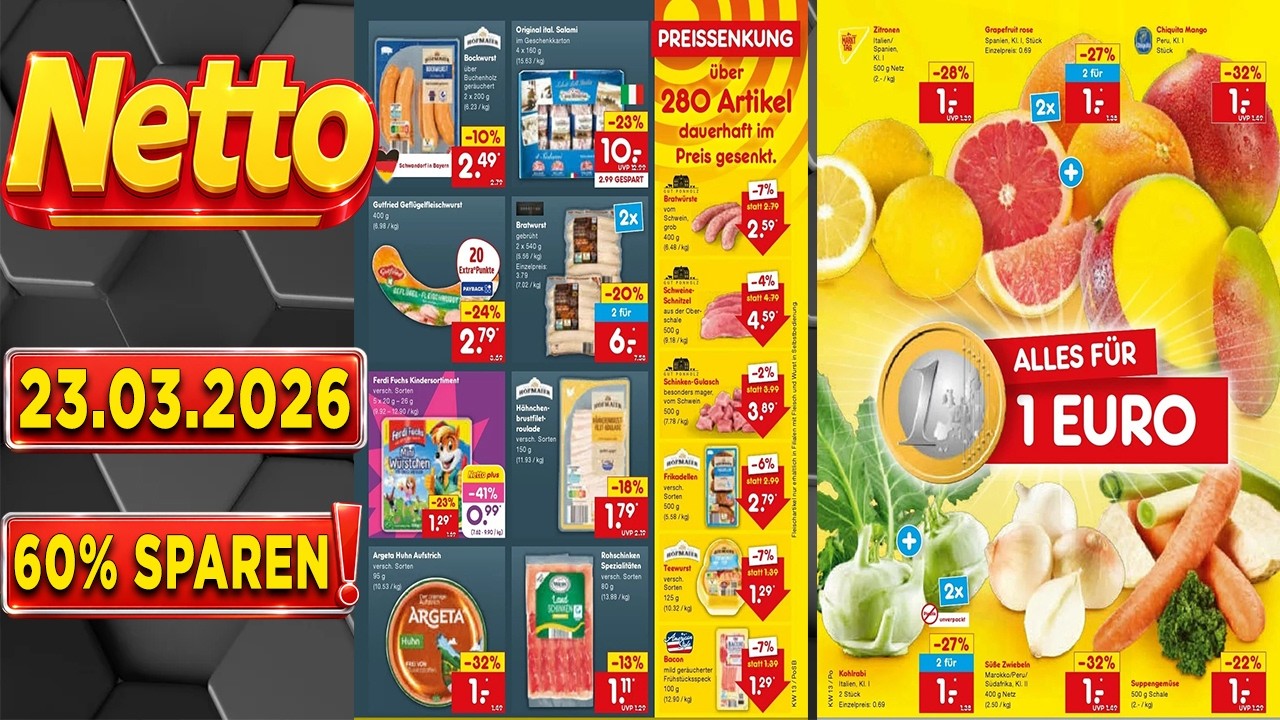 NETTO Prospekt Diese Woche – Gültig von 23.03.2026 - Angebote werbung