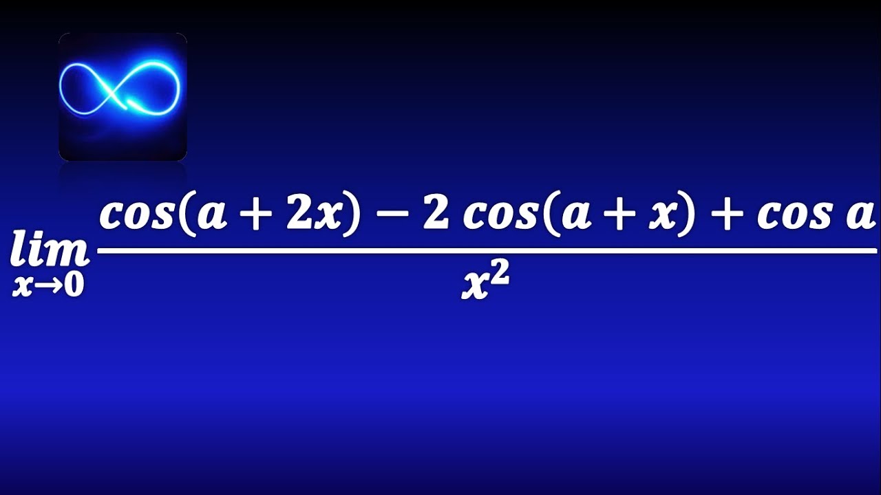 86. Límite trigonométrico con coseno de suma, y ángulo doble (Identidades trigonométricas) | Límite