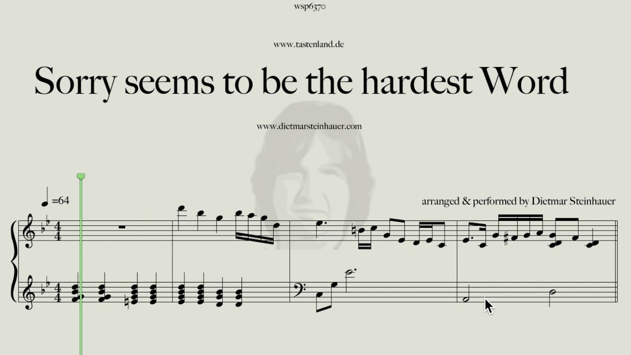 Sorry seems to be the hardest Word