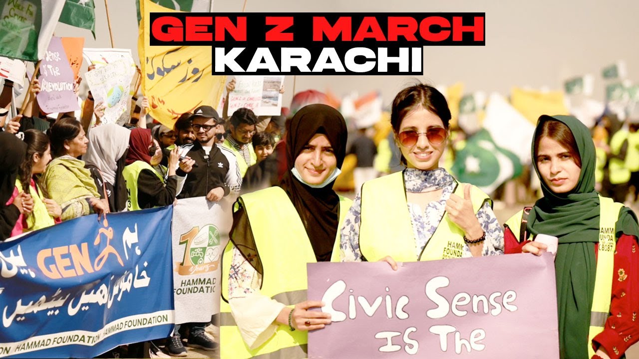 Gen Z Walk: Youth Demands Better Karachi | Change Begins with Civic Sense