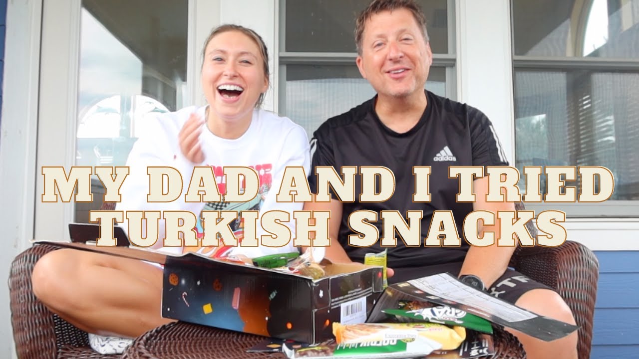 My Dad tried TURKISH SNACKS with me // Found it on Amazon